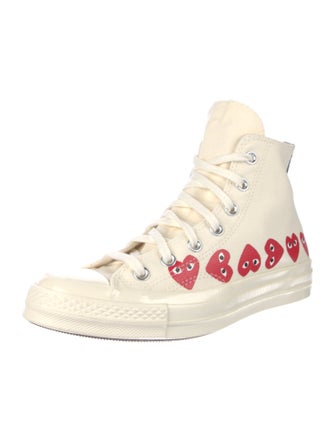 Comme des Garçons Play x Converse Canvas Printed Sneakers