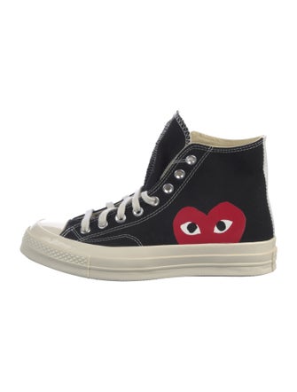 Comme des Garçons Play x Converse Canvas Printed Sneakers