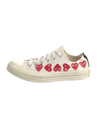 Comme des Garçons Play x Converse Canvas Printed Sneakers