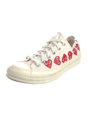 Comme des Garçons Play x Converse Canvas Printed Sneakers