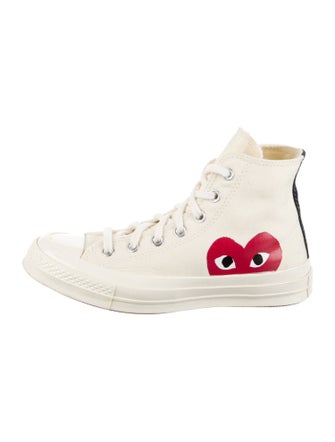 Comme des Garçons Play x Converse Canvas Printed Sneakers