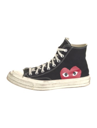 Comme des Garçons Play x Converse Canvas Printed Sneakers