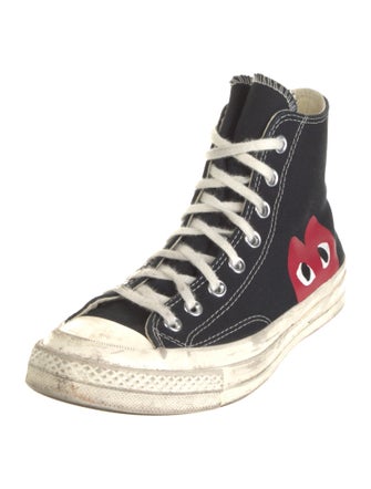 Comme des Garçons Play x Converse Canvas Printed Sneakers