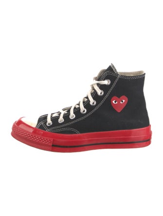 Comme des Garçons Play x Converse Canvas Colorblock Pattern Sneakers