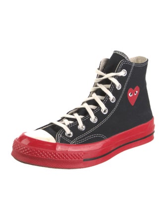 Comme des Garçons Play x Converse Canvas Colorblock Pattern Sneakers