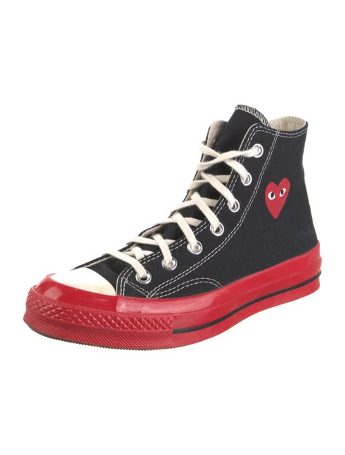 Comme des Garçons Play x Converse Canvas Colorblock Pattern Sneakers