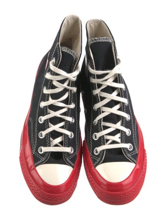 Comme des Garçons Play x Converse Canvas Colorblock Pattern Sneakers