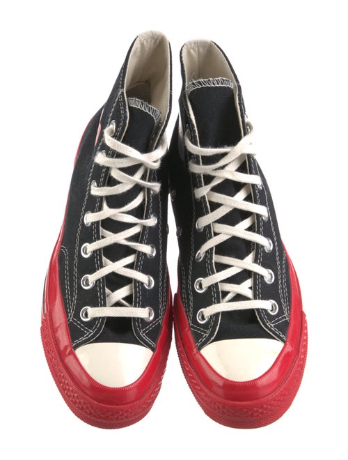 Comme des Garçons Play x Converse Canvas Colorblock Pattern Sneakers