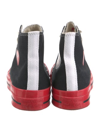Comme des Garçons Play x Converse Canvas Colorblock Pattern Sneakers