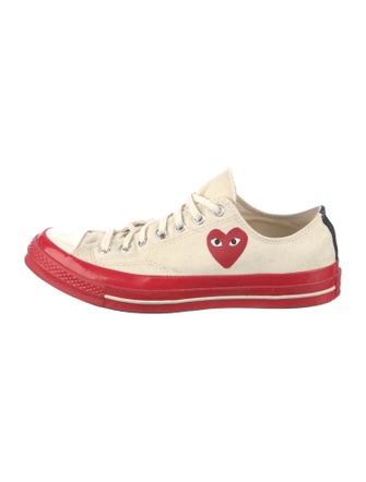 Comme des Garçons Play x Converse Canvas Printed Sneakers