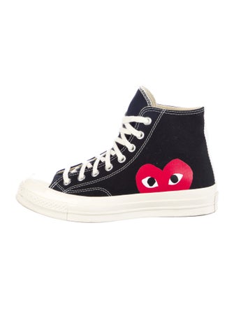 Comme des Garçons Play x Converse Canvas Printed Sneakers