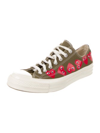 Comme des Garçons Play x Converse Canvas Printed Sneakers