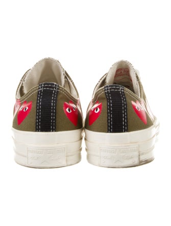 Comme des Garçons Play x Converse Canvas Printed Sneakers