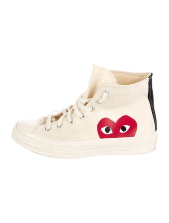 Comme des Garçons Play x Converse Canvas Printed Sneakers