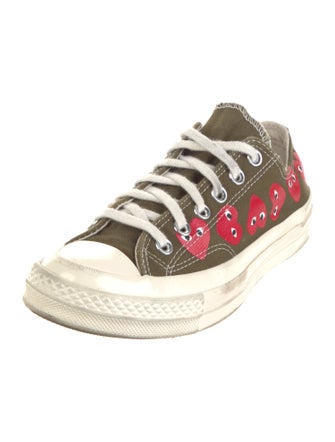 Comme des Garçons Play x Converse Canvas Printed Sneakers