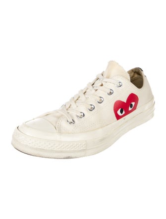 Comme des Garçons Play x Converse Canvas Graphic Print Sneakers