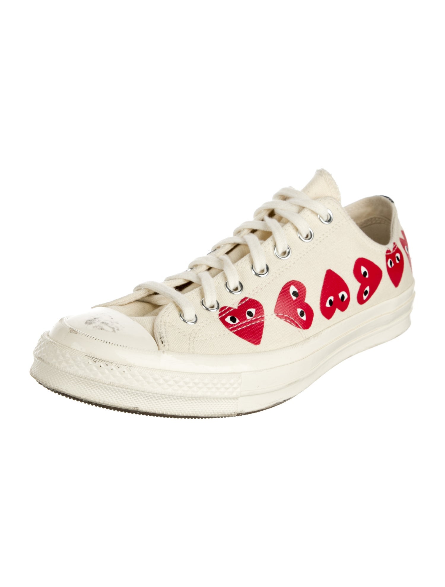 Comme des Garçons Play x Converse Canvas Printed Sneakers