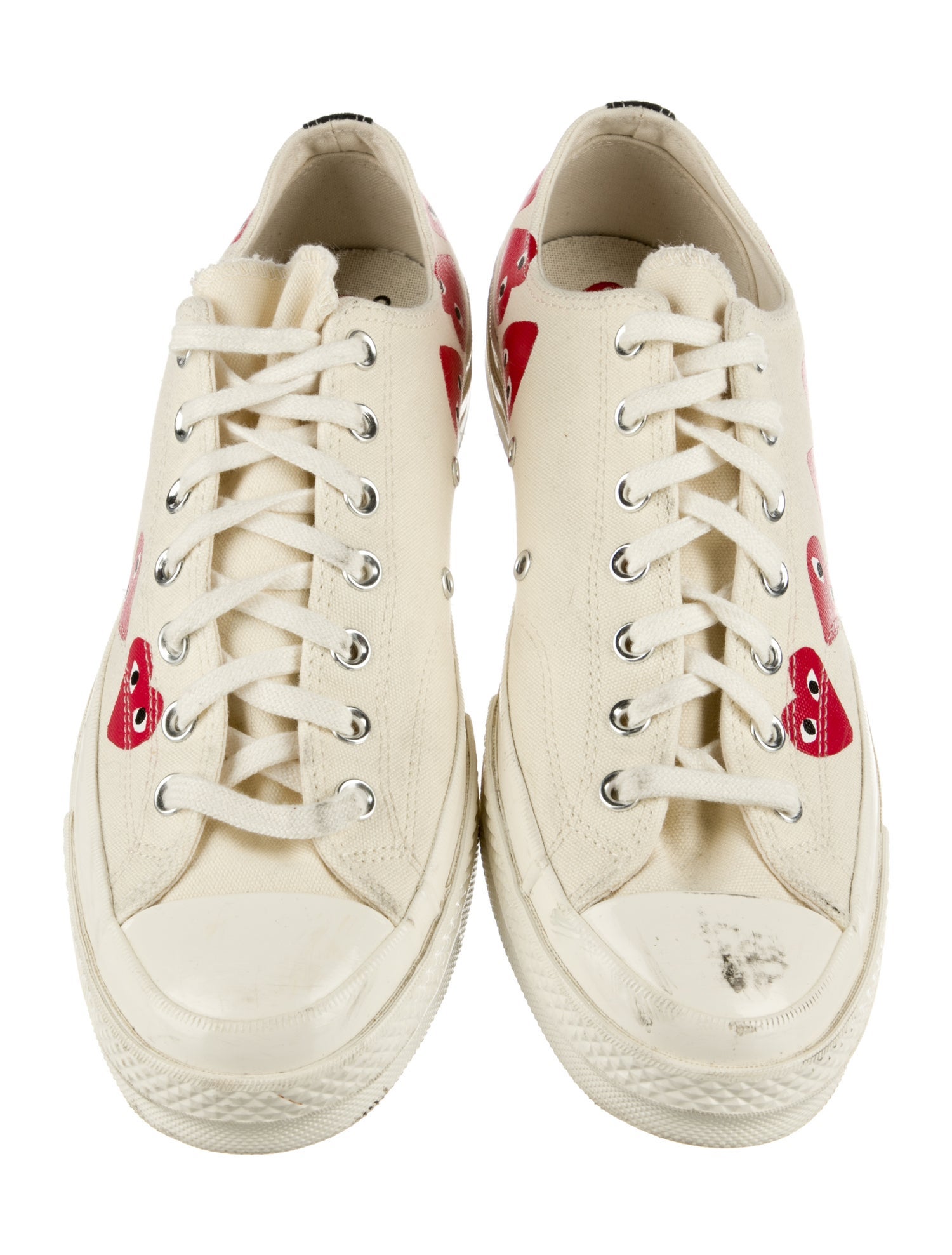 Comme des Garçons Play x Converse Canvas Printed Sneakers