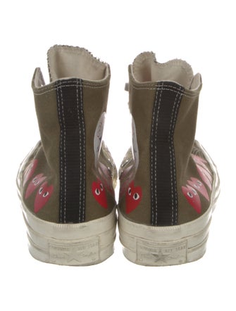 Comme des Garçons Play x Converse Canvas Graphic Print Sneakers