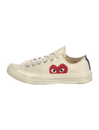 Comme des Garçons Play x Converse Canvas Colorblock Pattern Sneakers