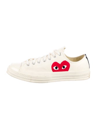 Comme des Garçons Play x Converse Canvas Printed Sneakers