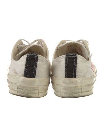 Comme des Garçons Play x Converse Canvas Printed Sneakers