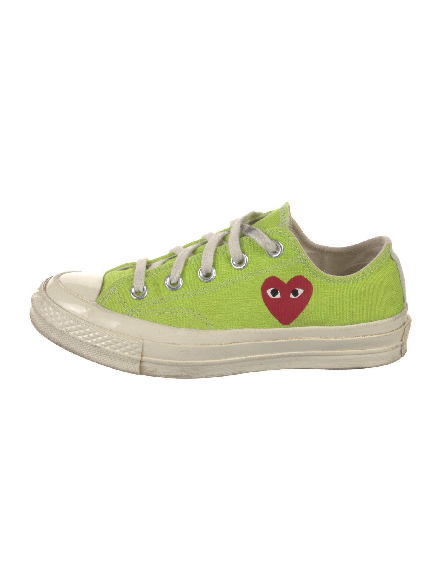 Comme des Garçons Play x Converse Canvas Colorblock Pattern Sneakers