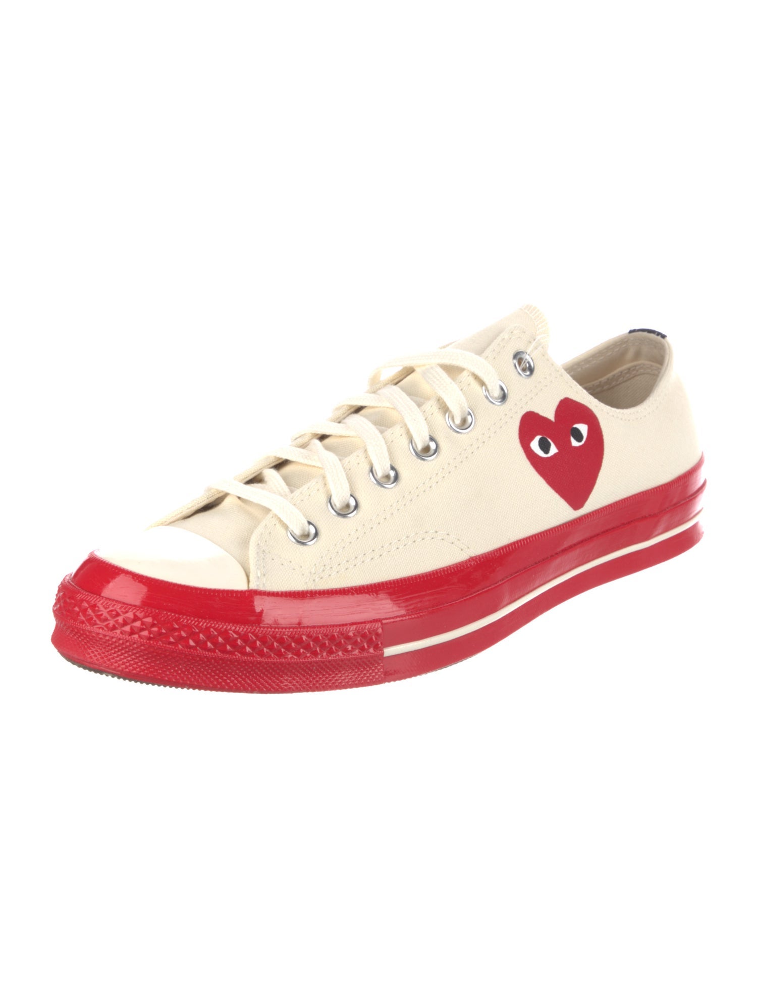 Comme des Garçons Play x Converse Canvas Colorblock Pattern Sneakers
