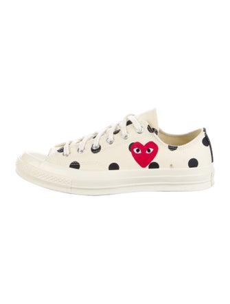 Comme des Garçons Play x Converse Canvas Polka Dot Print Sneakers
