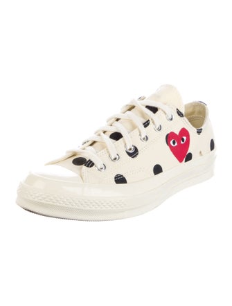 Comme des Garçons Play x Converse Canvas Polka Dot Print Sneakers