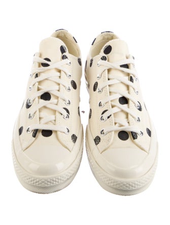 Comme des Garçons Play x Converse Canvas Polka Dot Print Sneakers