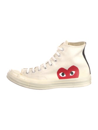 Comme des Garçons Play x Converse Canvas Printed Sneakers