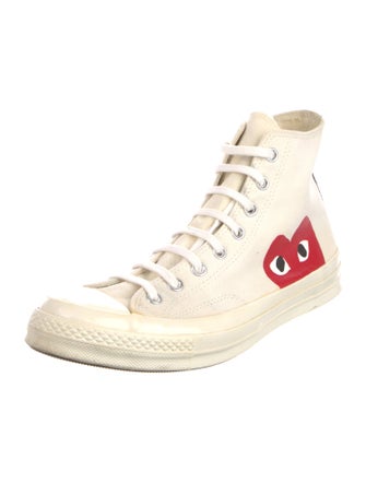 Comme des Garçons Play x Converse Canvas Printed Sneakers