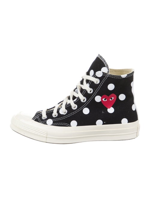 Comme des Garçons Play x Converse Canvas Polka Dot Print Sneakers