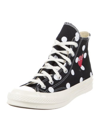 Comme des Garçons Play x Converse Canvas Polka Dot Print Sneakers