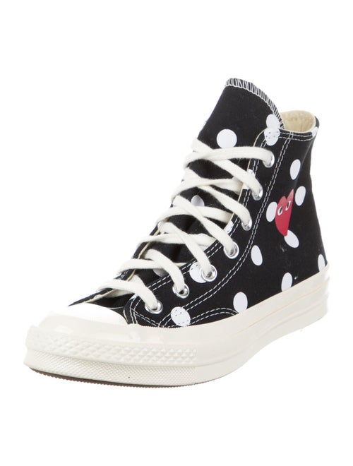 Comme des Garçons Play x Converse Canvas Polka Dot Print Sneakers