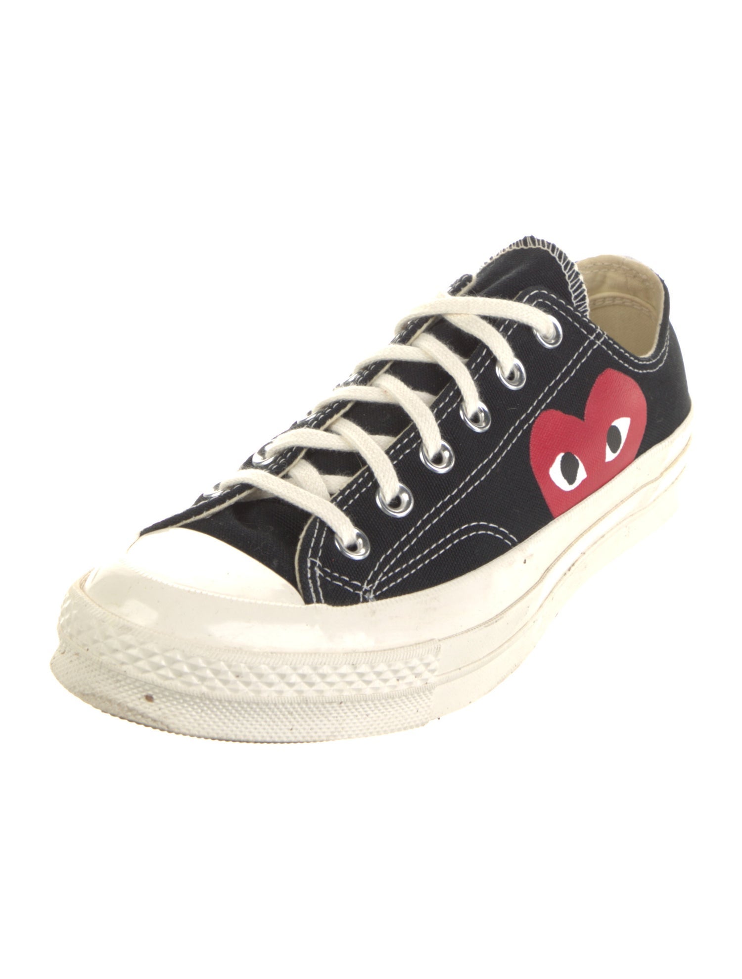 Comme des Garçons Play x Converse Canvas Colorblock Pattern Sneakers
