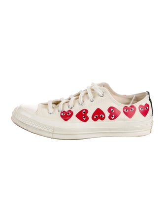 Comme des Garçons Play x Converse Canvas Printed Sneakers