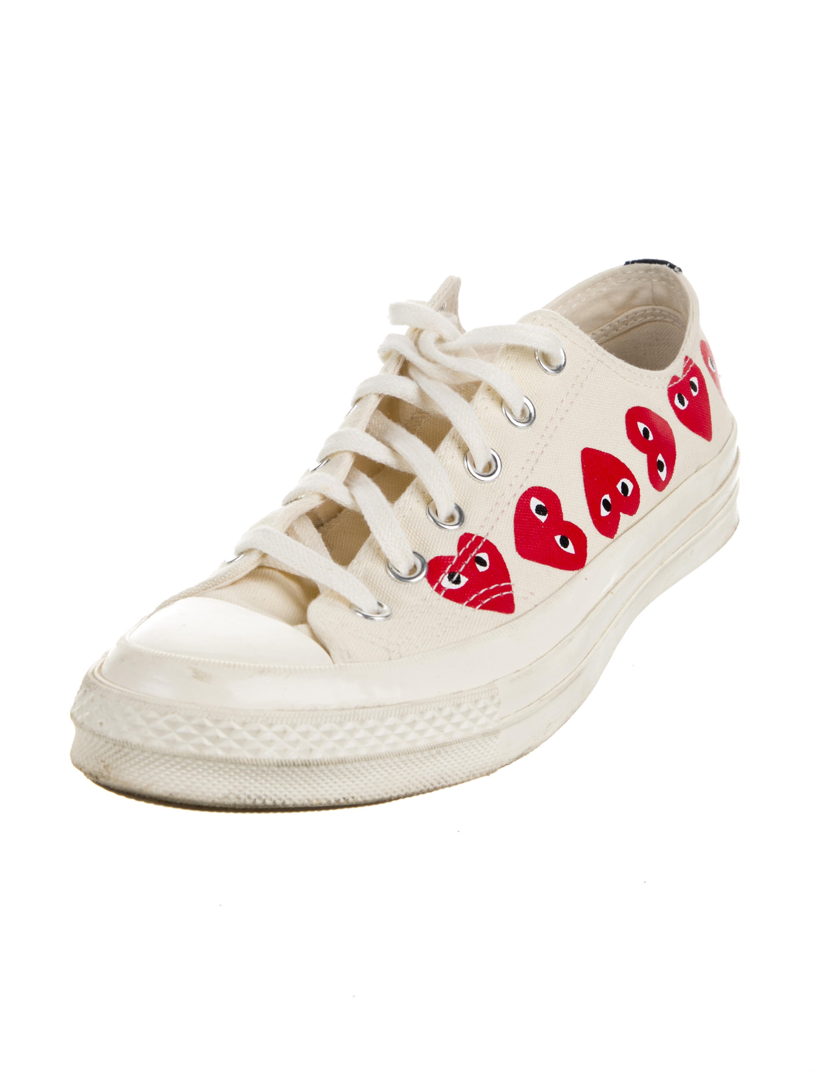 Comme des Garçons Play x Converse Canvas Printed Sneakers
