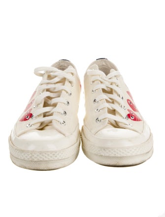 Comme des Garçons Play x Converse Canvas Printed Sneakers