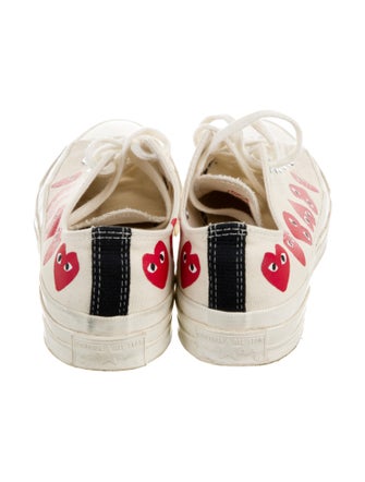 Comme des Garçons Play x Converse Canvas Printed Sneakers