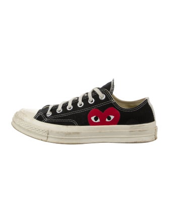 Comme des Garçons Play x Converse Canvas Printed Sneakers