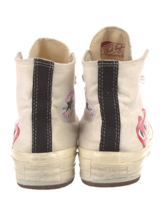 Comme des Garçons Play x Converse Canvas Printed Sneakers
