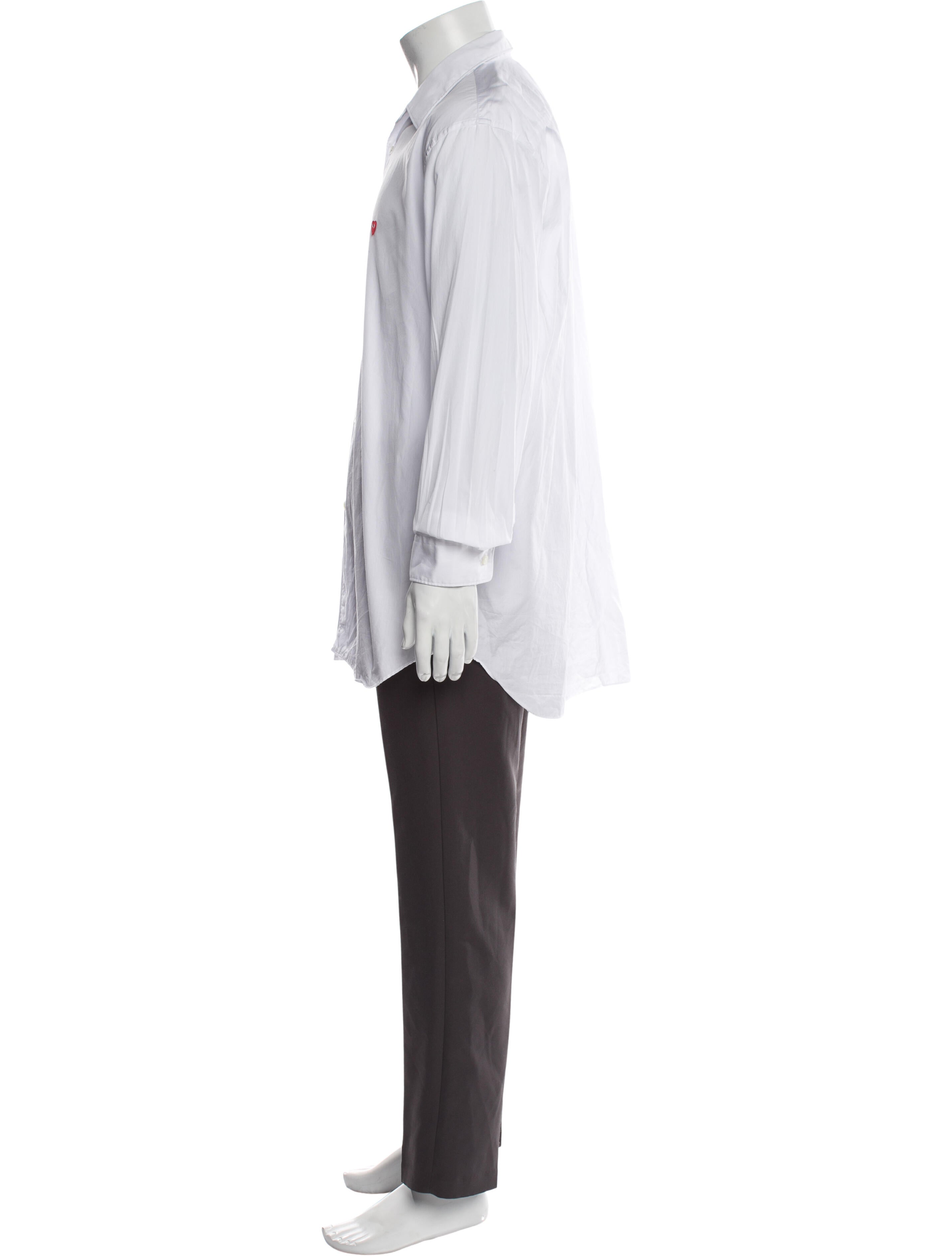 Comme des Garçons Play Long Sleeve Tuxedo Shirt