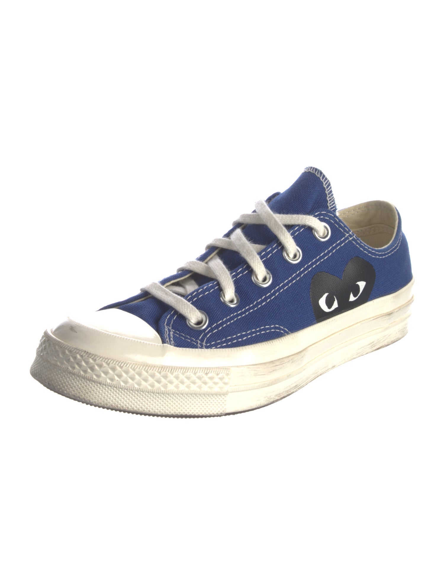 Comme des Garçons Play x Converse Canvas Colorblock Pattern Sneakers