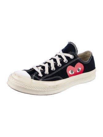 Comme des Garçons Play x Converse Canvas Printed Sneakers
