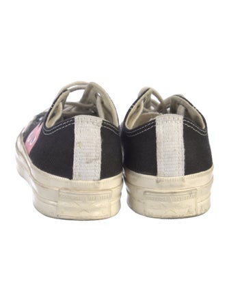 Comme des Garçons Play x Converse Canvas Printed Sneakers