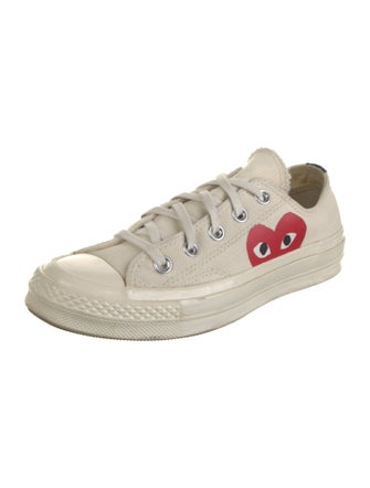 Comme des Garçons Play x Converse Canvas Printed Sneakers