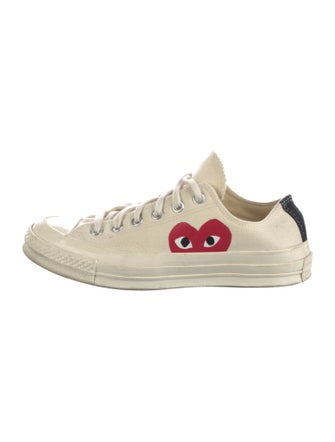 Comme des Garçons Play x Converse Canvas Printed Sneakers