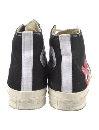 Comme des Garçons Play x Converse Canvas Printed Sneakers